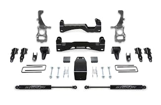 Fabtech K2371M 6" Lift Kit with Front Stock Coilover Spacers & Rear Stealth Shocks