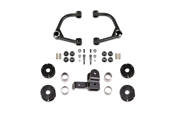 Fabtech K2384 4" Uniball UCA Lift Kit, Front & Rear Shock Spacers