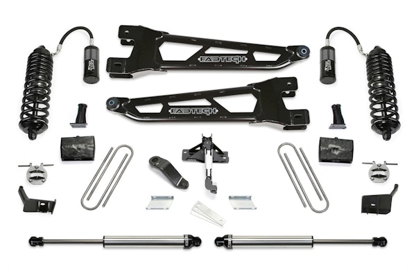 Fabtech K2430DL 6" RAD ARM SYS W/ 4.0 & 2.25DL FORD F450/F550 4WD DIESEL