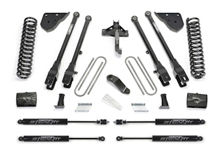 Fabtech K2431M 6" 4LINK SYS W/COILS & STEALTH FORD F450/550 4WD DIESEL