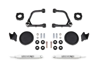 Fabtech K7086 3" Uniball UCA Lift Kit with Spacers & Rear Perf Shocks