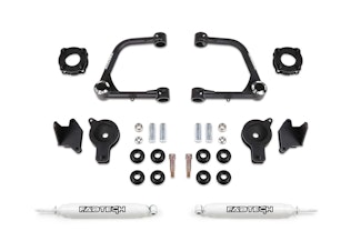 Fabtech K7089 3" Uniball UCA Lift Kit with Spacers & Rear Perf Shocks