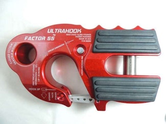 Factor 55 00250-01 Ultrahook Winch Hook With Shackle Mount -- Red