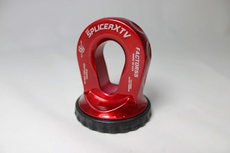 Factor 55 00355-01 Splicer XTV 3/16-1/4 Synthetic Rope Splice-On Shackle Mount -- Red