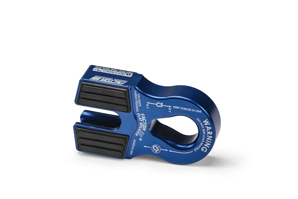 Factor 55 00375-02 Flat Splicer 3/8-1/2 Synthetic Rope Splice-On Shackle Mount -- Blue