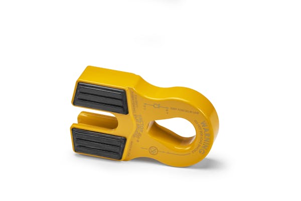 Factor 55 00375-03 Flat Splicer 3/8-1/2 Synthetic Rope Splice-On Shackle  Mount -- Yellow