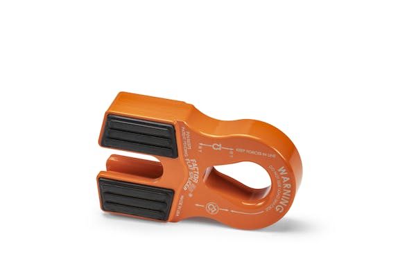 Factor 55 00375-07 Flat Splicer 3/8-1/2 Synthetic Rope Splice-On Shackle Mount -- Orange