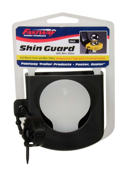 Fastway 82-00-3125 Fastway Black Shin Guard for Ball Mount w/Wire Tether