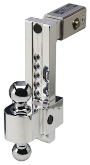 Fastway 44-00-4906 10" with 2.5" Shank Adjustable Locking Ball Mount 2" & 2 5/16" Chromed Balls