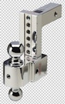 Fastway 47-00-3600 6" Adjustable Solid Tow Ball Mount 2" & 2 5/16" Chromed Balls