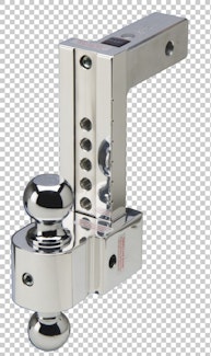 Fastway 47-00-3800 8" Adjustable Solid Tow Ball Mount 2" & 2 5/16" Chromed Balls