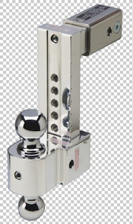 Fastway 47-00-3806 8" with 2.5" Shank Adjustable Solid Tow Ball Mount 2" & 2 5/16" Chromed Balls