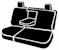 Fia NP92-70 GRAY NP Rear 60/40 Split Seat Cover