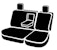 Fia TRS42-89 BLACK TRS Rear 40/60 Split Seat Cover