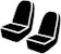 FIA OE37-13 GRAY OE Front Bucket Seat Cover Gray