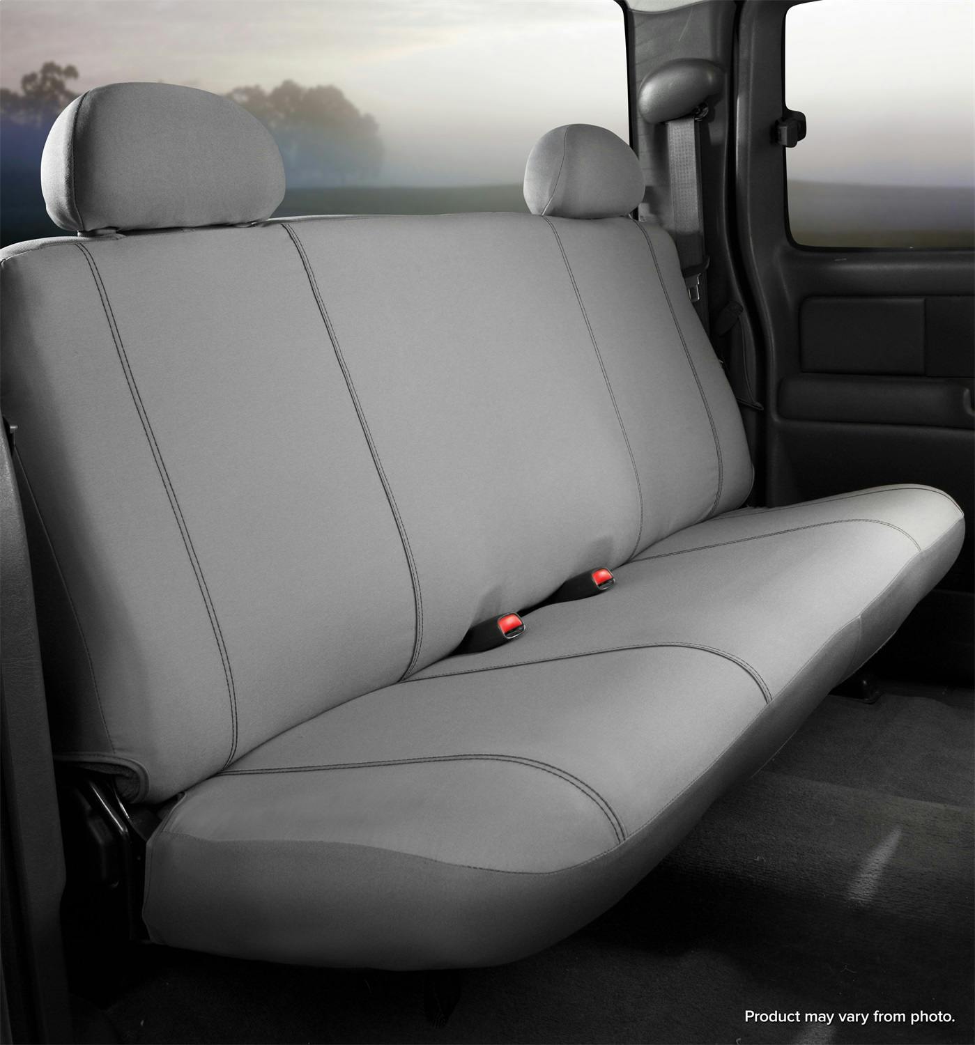 Gray Fia SP87-7 GRAY Custom Fit Front Seat Cover Bench Seat Poly-Cotton,