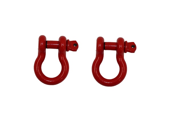 Fishbone Offroad FB21038 D-Ring 2PC Set - Red