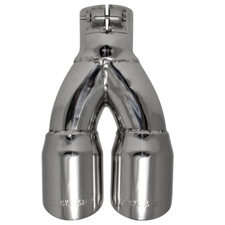 Flowmaster 15307 SS TIP 2.50IN X 3 DUAL ANG.CLAMP