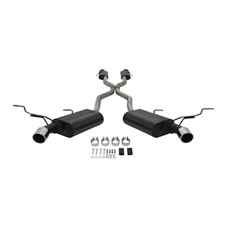 Flowmaster 817575 Cat-back System 409S-Dual Rear Exit-Force II-Mild/Moderate Sound