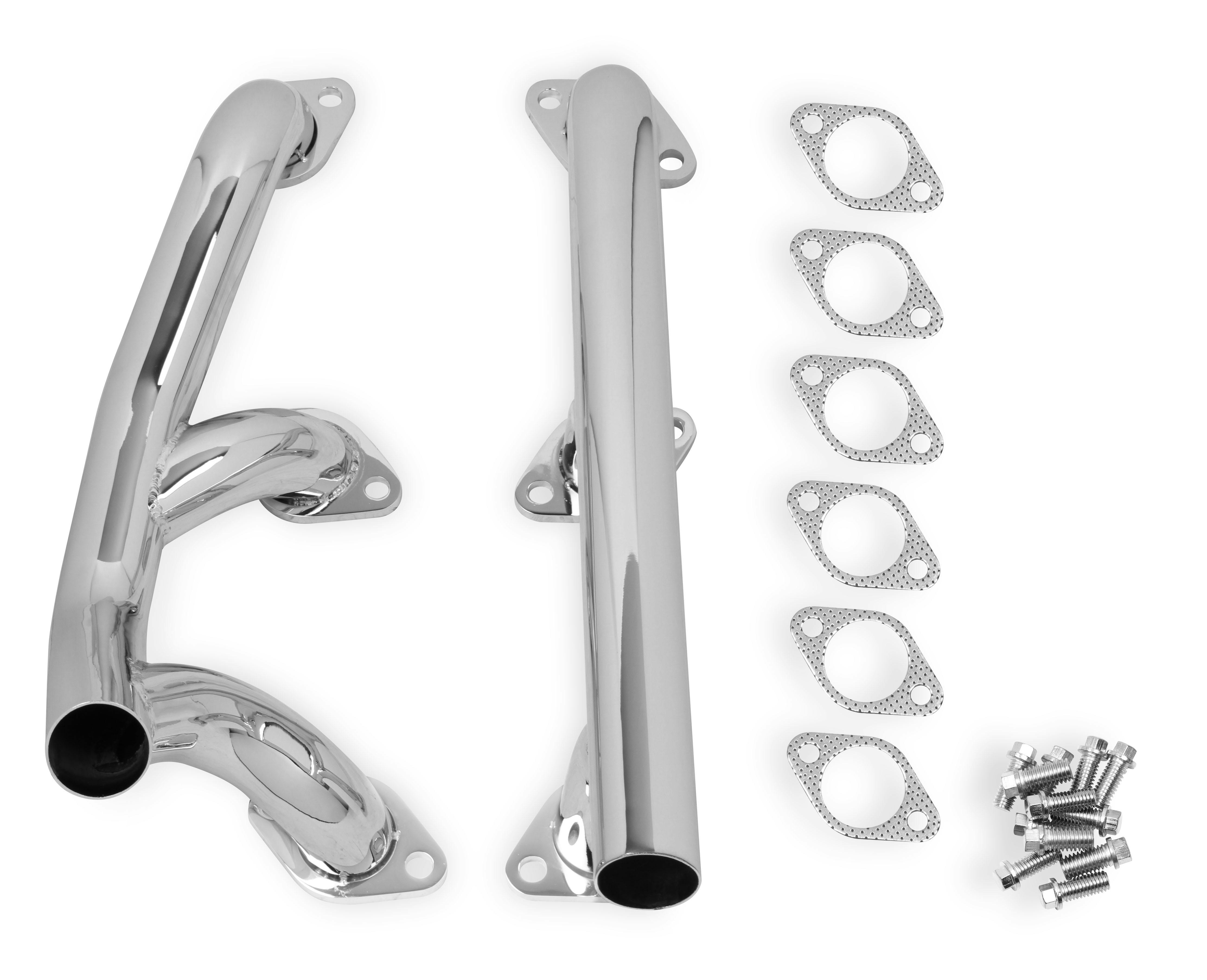 Flowtech 12701-2FLT FLATHEAD REAR EXIT BLOCK HUGGER HEADERS