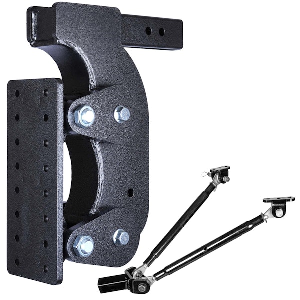 Gen-Y Hitch GH-1501 The BOSS TORSION-FLEX Pintle Plate 2.5" Shank 15" Drop 2.4K TW 21K Hitch