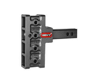 Gen-Y Hitch GH-404 MEGA-DUTY 2" Offset Shank 2.5 Rise, 5" Drop 1.5K TW 10K Hitch Only