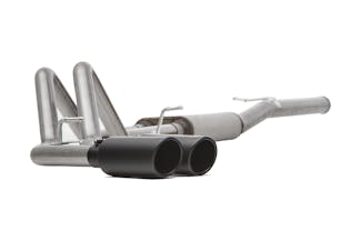 Gibson Performance Exhaust 69124B Black Elite Cat-Back Dual Sport Exhaust System; Stainless