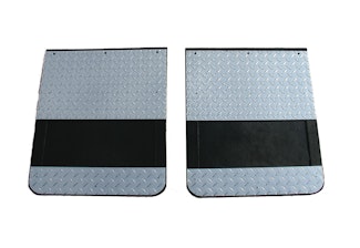 Go Industries D70732SET Dual Wheel Diamond Thread Mud Flap Set
