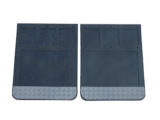 Go Industries D70736SET Dual Wheel Diamond Thread Mud Flap Set