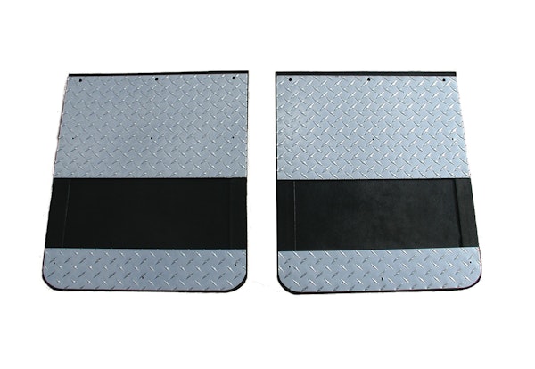 Go Industries D729SET Dual Wheel Diamond Thread Mud Flap Set