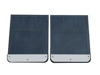 Go Industries S70736SET Dual Wheel Stainless Mud Flap Set