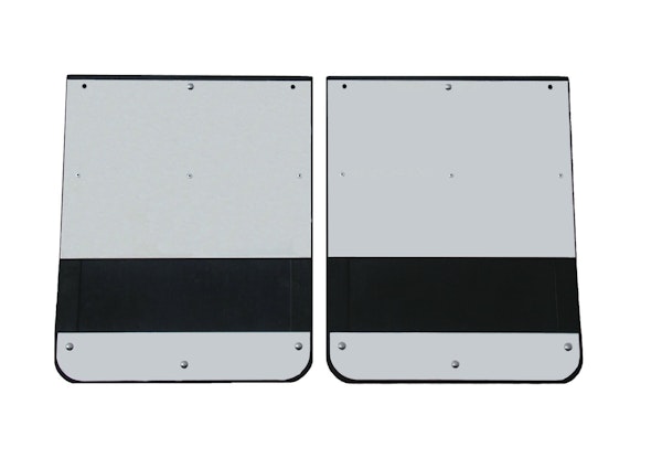 Go Industries S728SET Dual Wheel Stainless Mud Flap Set