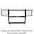 Go Rhino 3324MB 3000 Series StepGuard - Center Grille + Brush Guards