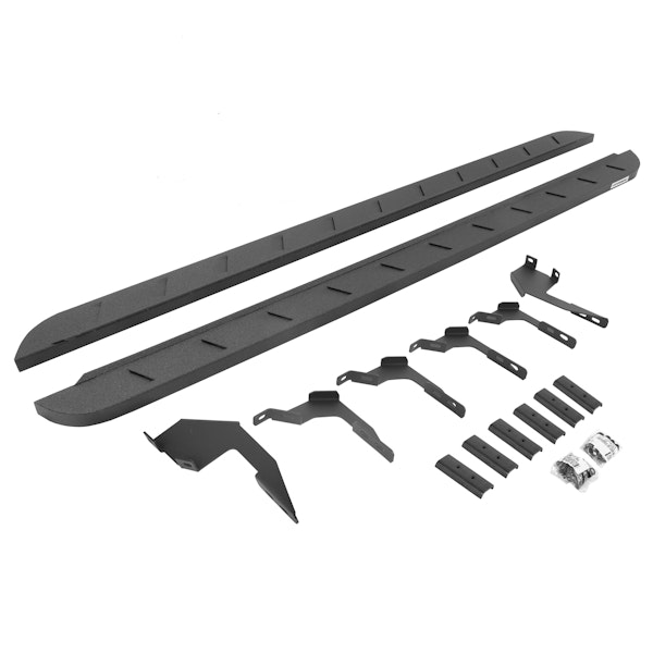 Go Rhino 63036880ST RB10 Slim Running boards - Complete Kit: RB10 Slim Running board + Brackets