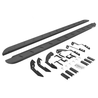 Go Rhino 63404280ST RB10 Slim Running boards - Complete Kit: RB10 Slim Running board + Brackets