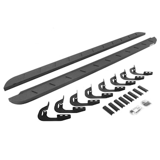 Go Rhino 63404787ST RB10 Slim Running boards - Complete Kit: RB10 Slim Running board + Brackets
