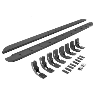 Go Rhino 63404887ST RB10 Slim Running boards - Complete Kit: RB10 Slim Running board + Brackets