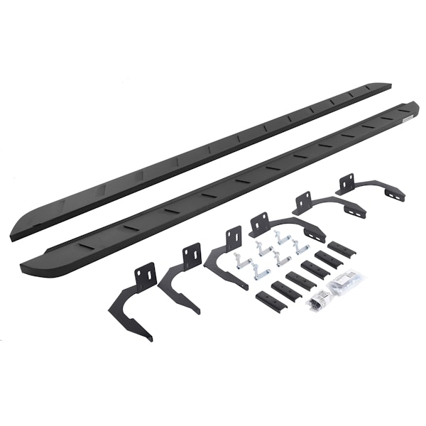 Go Rhino 63409980SPC RB10 Slim Running boards - Complete Kit: RB10 Slim Running board + Brackets