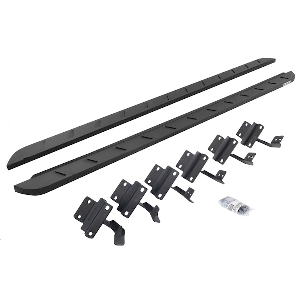Go Rhino 63415587SPC RB10 Slim Running boards - Complete Kit: RB10 Slim Running board + Brackets