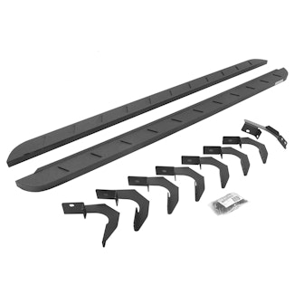 Go Rhino 63404880ST RB10 Slim Running boards - Complete Kit: RB10 Slim Running board + Brackets