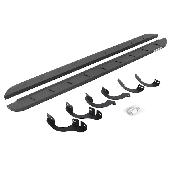 Go Rhino 63442568ST RB10 Slim Running boards - Complete Kit: RB10 Slim Running board + Brackets
