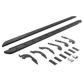 Go Rhino 63444568SPC RB10 Slim Running boards - Complete Kit: RB10 Slim Running board + Brackets