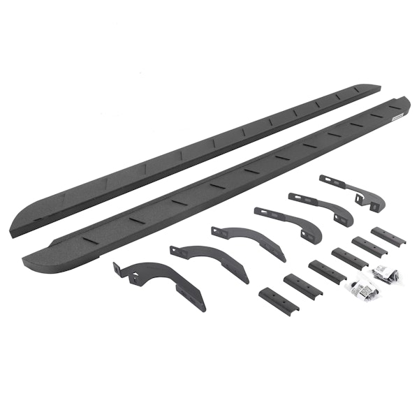 Go Rhino 63442987ST RB10 Slim Running boards - Complete Kit: RB10 Slim Running board + Brackets