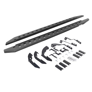 Go Rhino 69404280ST RB20 Slim Running boards - Complete Kit: RB20 Slim Running board + Brackets