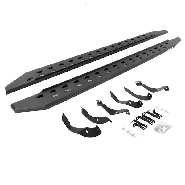 Go Rhino 69405187SPC RB20 Slim Running boards - Complete Kit: RB20 Slim Running board + Brackets