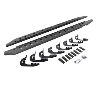 Go Rhino 69404880ST RB20 Slim Running boards - Complete Kit: RB20 Slim Running board + Brackets