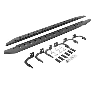 Go Rhino 69410687ST RB20 Slim Running boards - Complete Kit: RB20 Slim Running board + Brackets