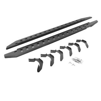 Go Rhino 69415087ST RB20 Slim Running boards - Complete Kit: RB20 Slim Running board + Brackets