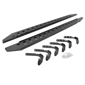 Go Rhino 69417680SPC RB20 Slim Running boards - Complete Kit: RB20 Slim Running board + Brackets