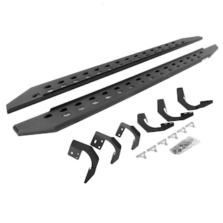 Go Rhino 69420687SPC RB20 Slim Running boards - Complete Kit: RB20 Slim Running board + Brackets